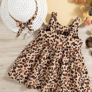 Set 2 pcs robe léopard
