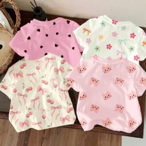 4 pcs t-shirts manches courtes