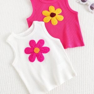 2 pcs hauts tricot sans manches