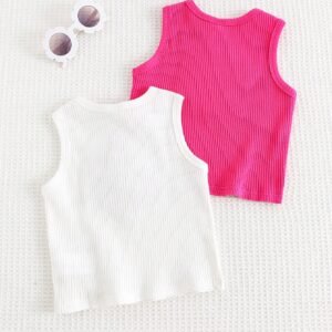 2 pcs hauts tricot sans manches