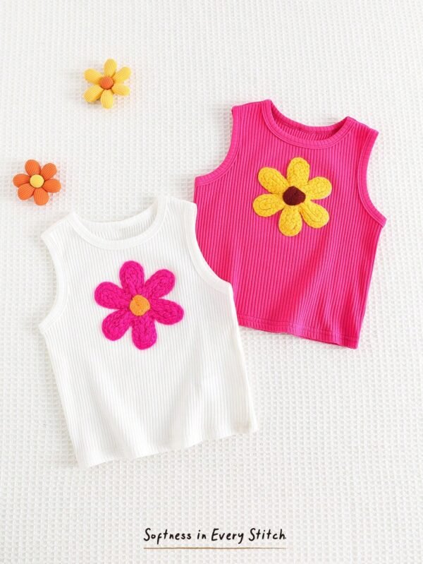 2 pcs hauts tricot sans manches – Image 4