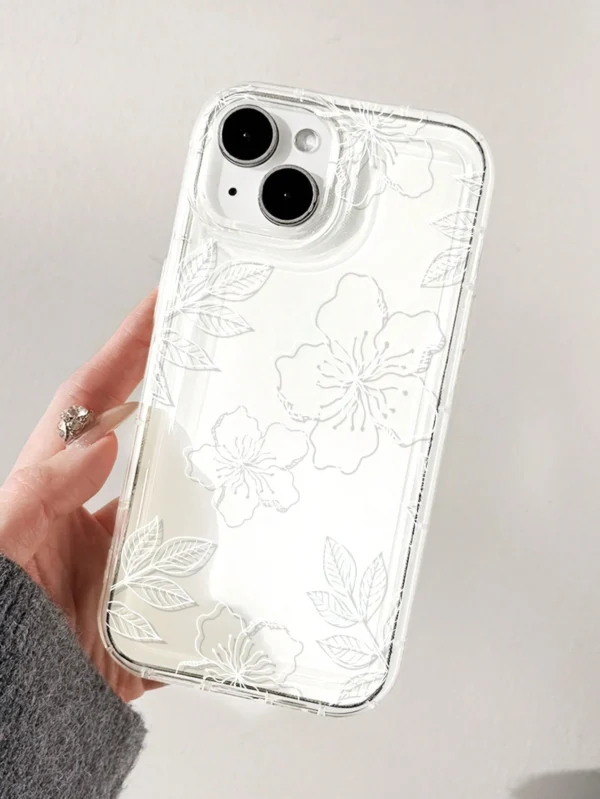 Coque fleurs hibiscus rose