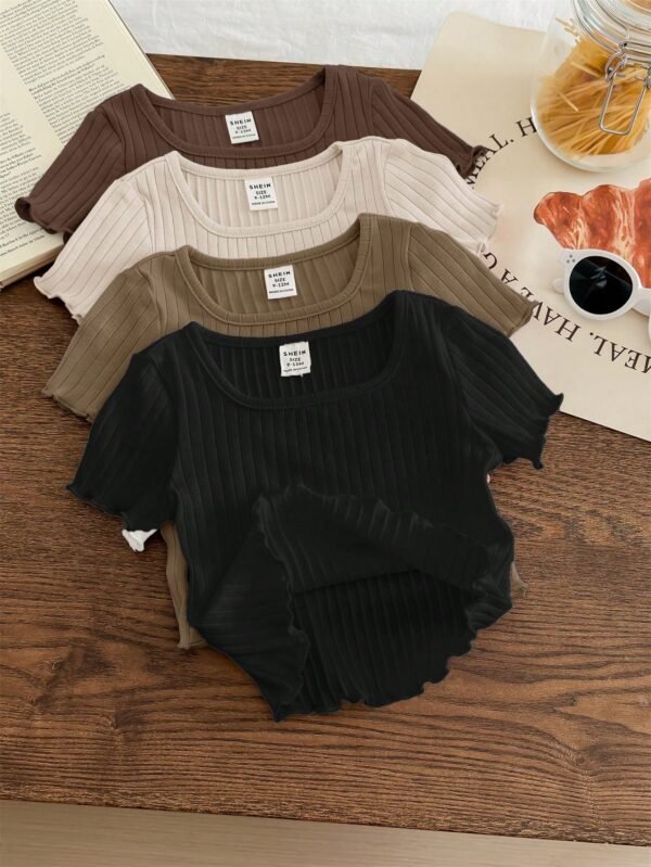4 pcs top tricot volants – Image 6