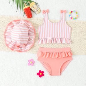 Tankini jupe chapeau