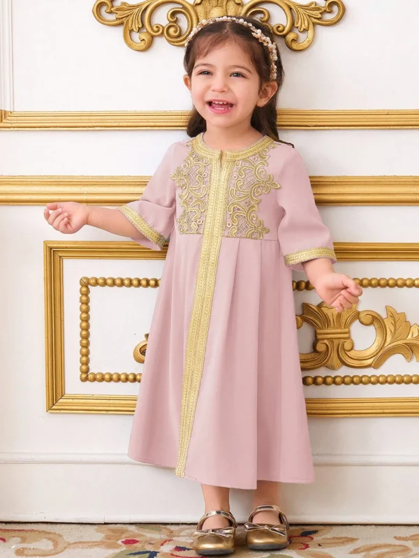 Robe tricot patchwork bébé – Image 3