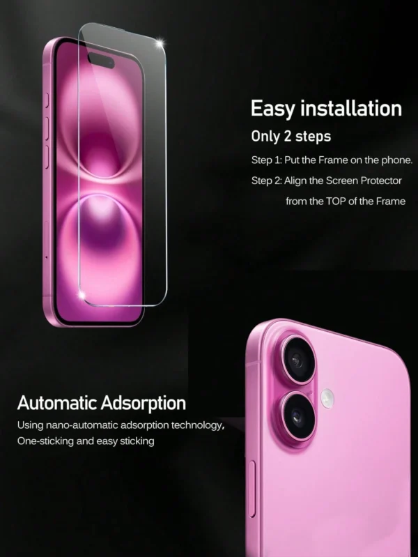 2 pcs verre HD Apple – Image 4