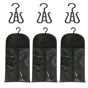 3 pcs sacs rangement perruque