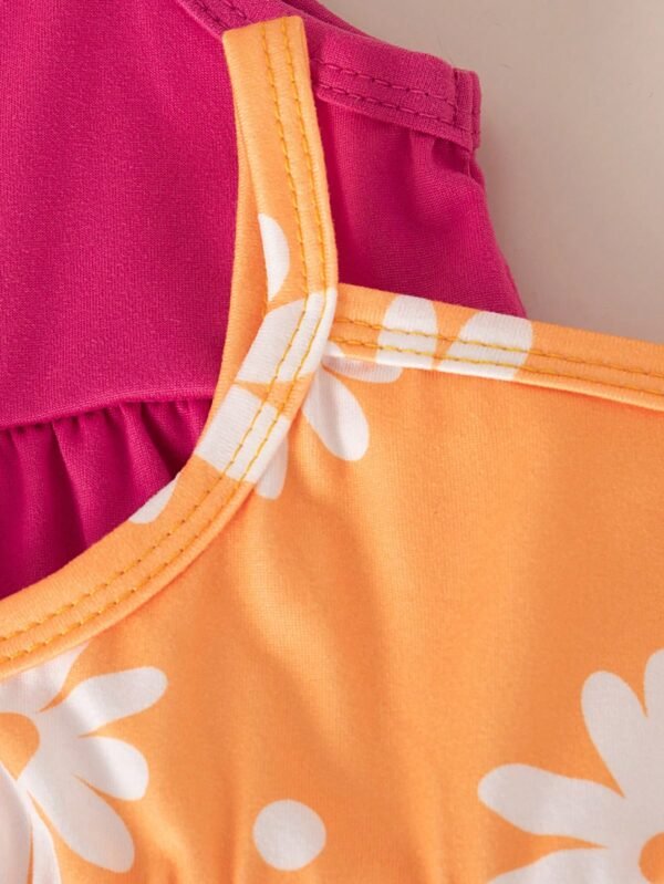 Ensemble 3 pcs robe volants bébé – Image 3
