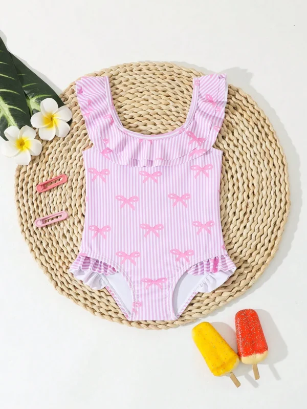 Maillot bain nœud rayures – Image 3