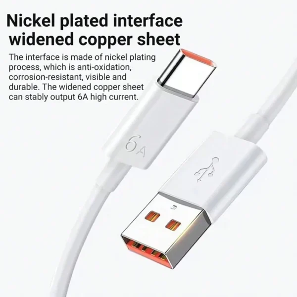 Câble USB-C 6A rapide – Image 3