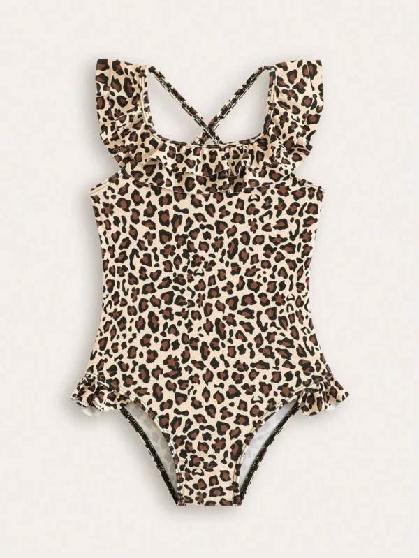 Maillot bain léopard imprimé