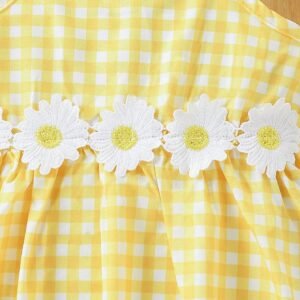 Robe salopette carreaux