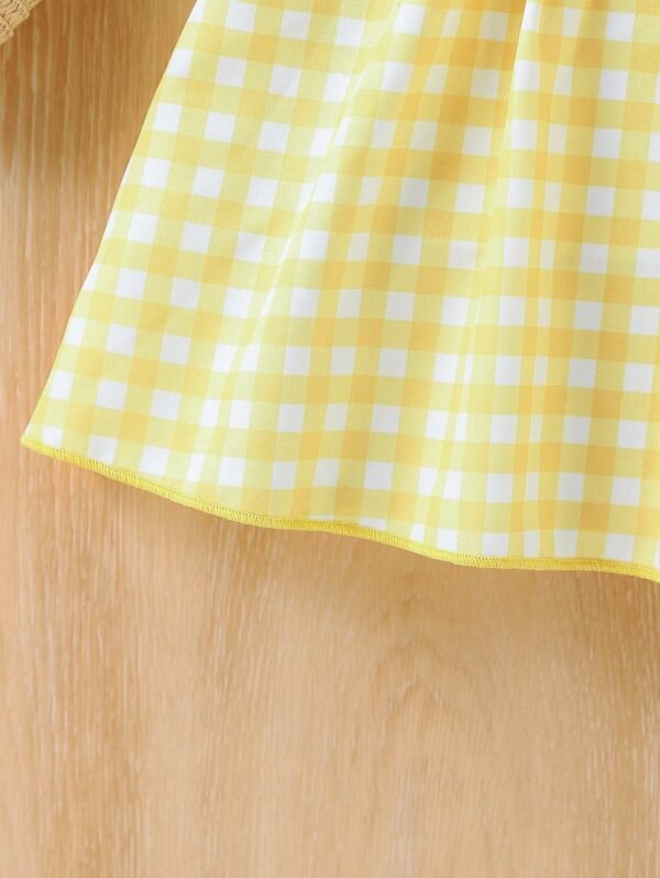 Robe salopette carreaux – Image 4