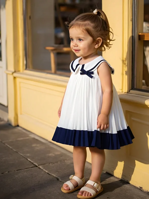 Robe plissée blocs couleurs – Image 8