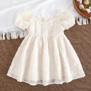 Robe ceinture fleur bébé