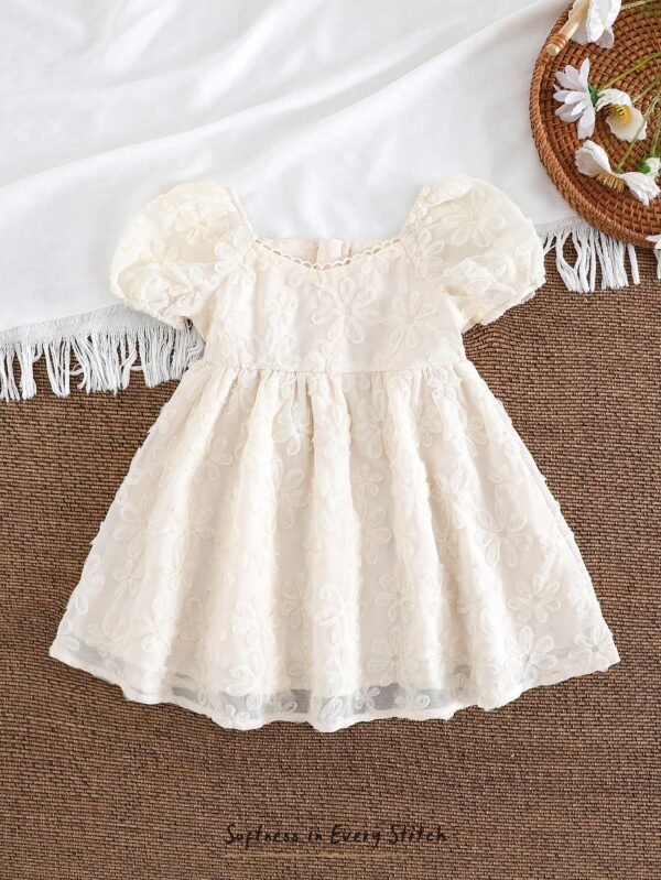 Robe ceinture fleur bébé