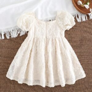 Robe ceinture fleur bébé