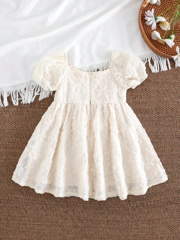 Robe ceinture fleur bébé – Image 2