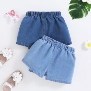 Jupe-short volants doux