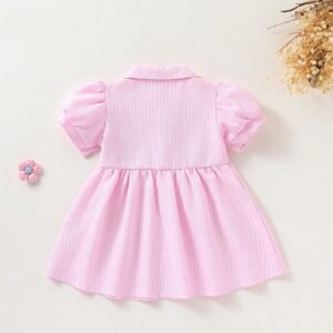 Robe chemise manches bouffantes