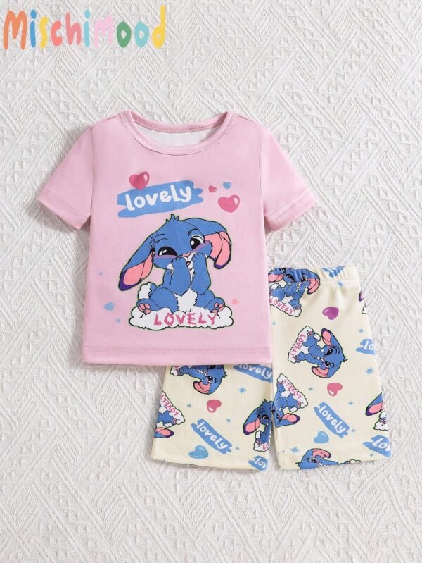 2 pcs pyjama lapin court