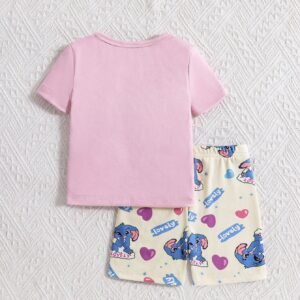 2 pcs pyjama lapin court