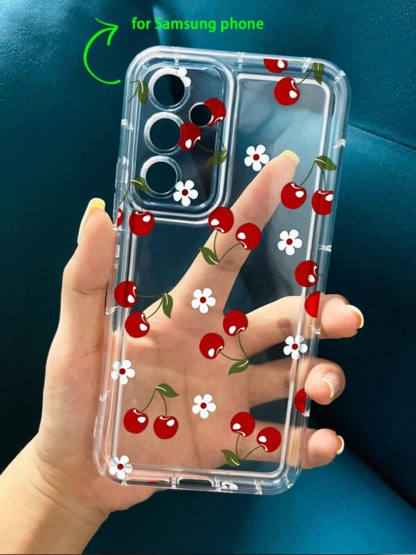 Coque transparente cerises variées – Image 4