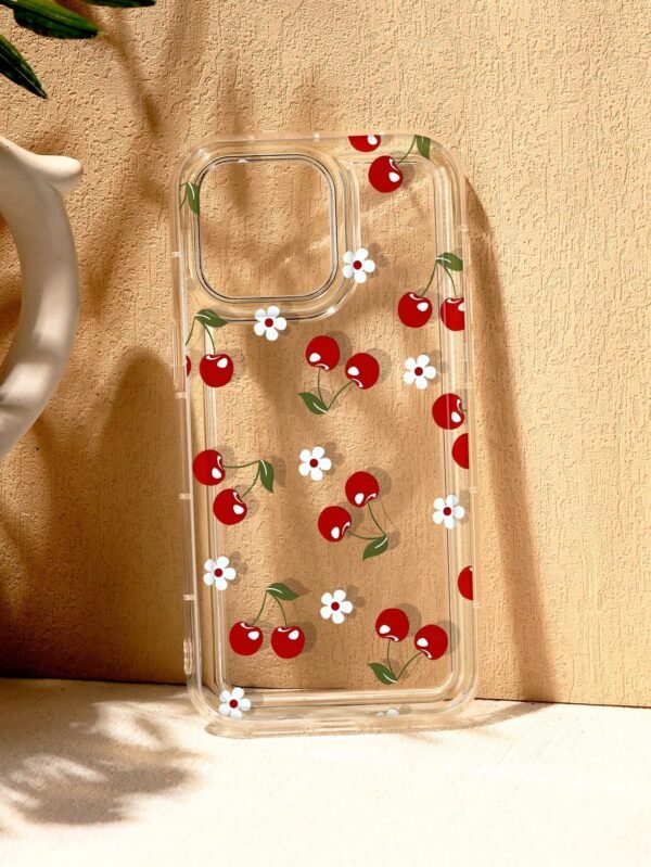 Coque transparente cerises variées – Image 5