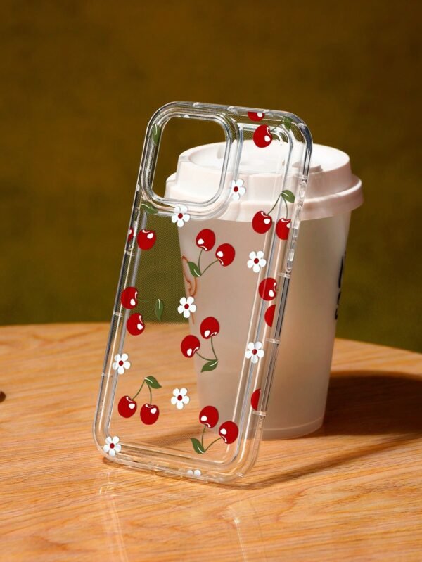 Coque transparente cerises variées – Image 7