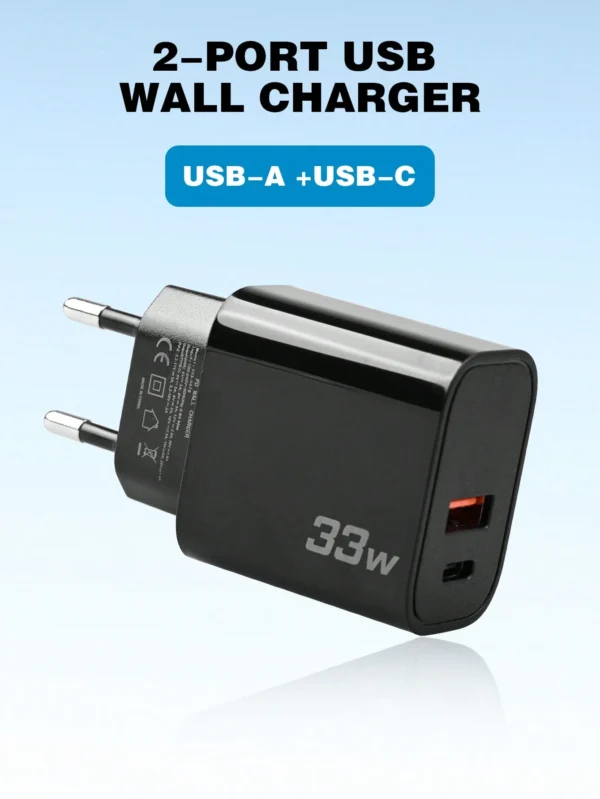 Chargeur rapide 33W GaN EU