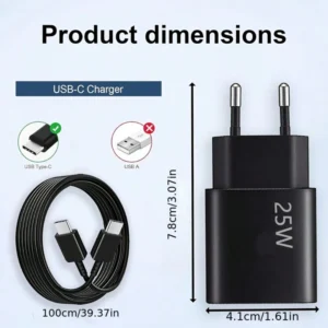 Chargeur 25W + câble 1m