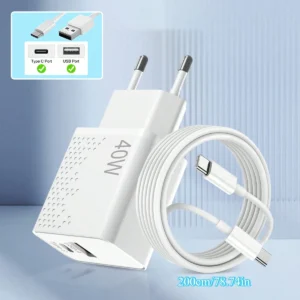 Chargeur mural 40W + câble