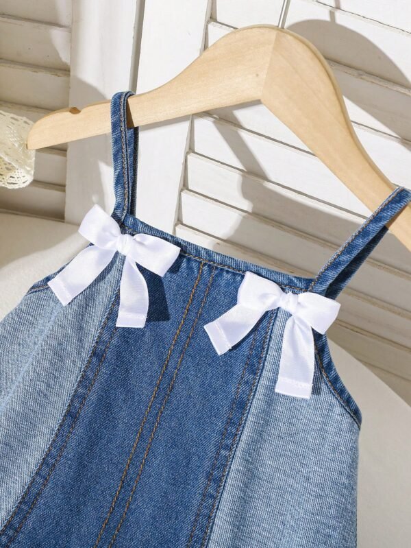 Robe débardeur patchwork denim – Image 4