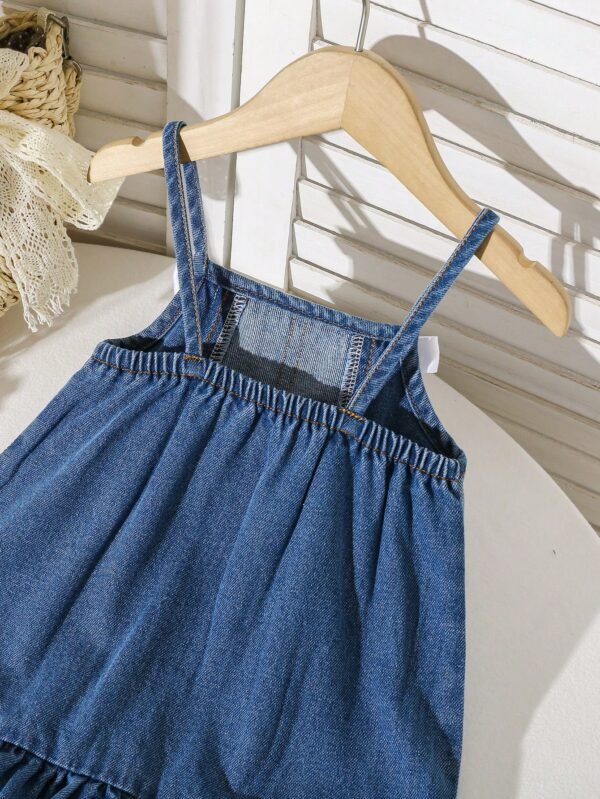 Robe débardeur patchwork denim – Image 5