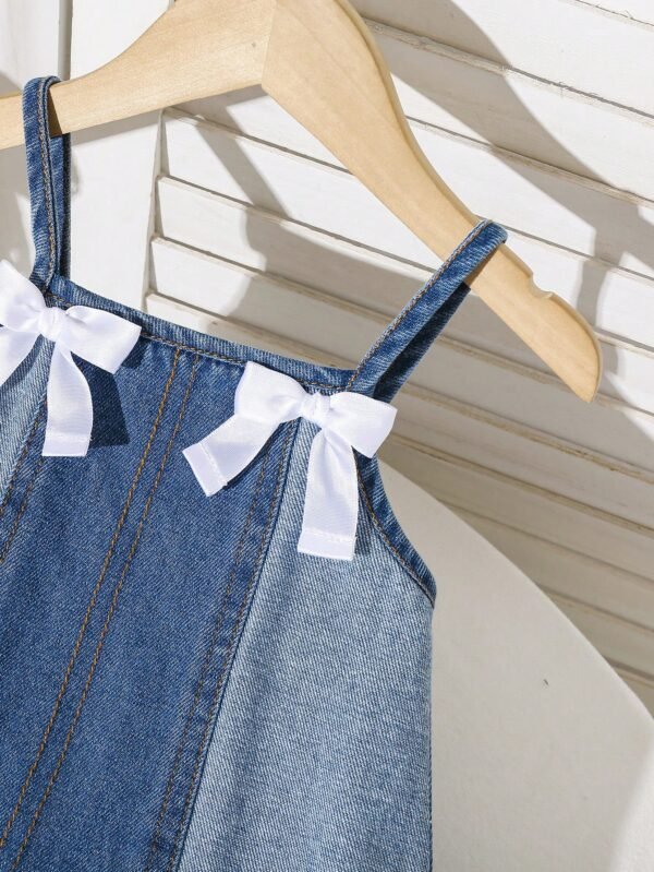 Robe débardeur patchwork denim – Image 6