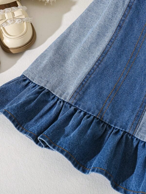 Robe débardeur patchwork denim – Image 8