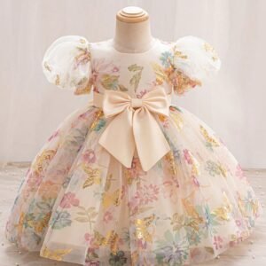 Robe courte papillon organza