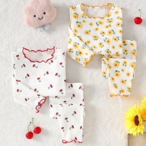 4 pcs pyjama floral doux