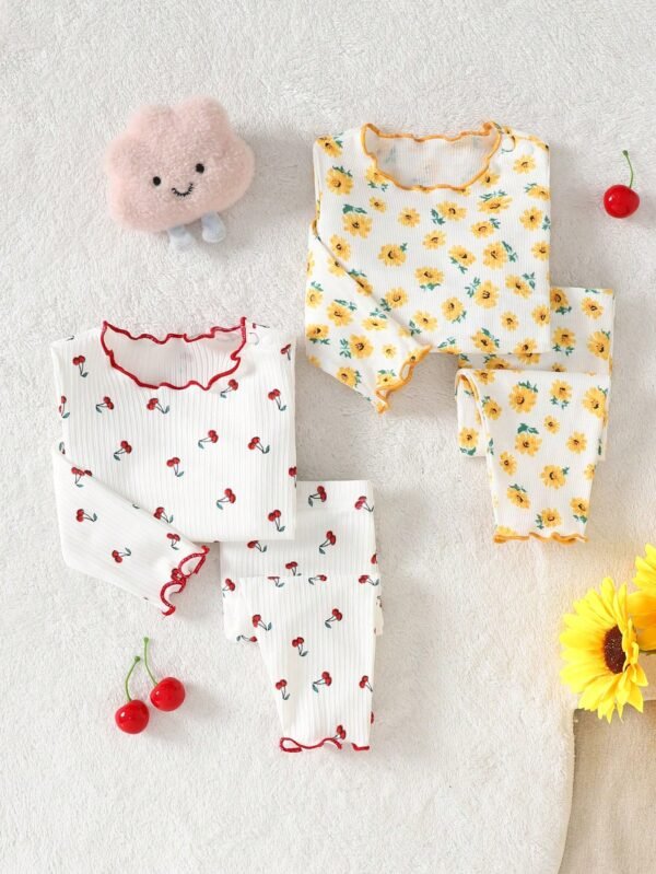 4 pcs pyjama floral doux