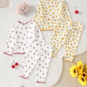 4 pcs pyjama floral doux