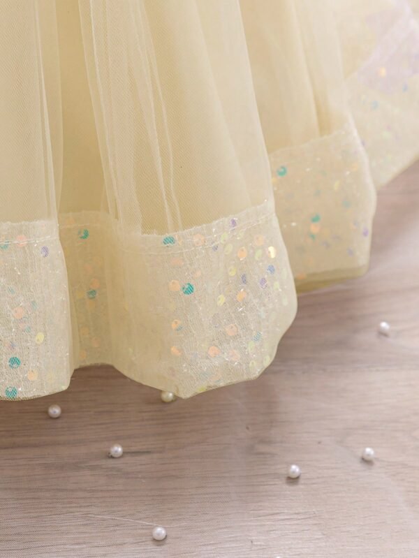 Robe soirée nœud sequins – Image 3