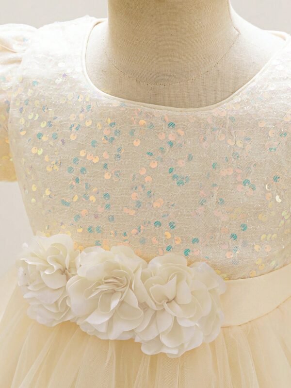 Robe soirée nœud sequins – Image 5