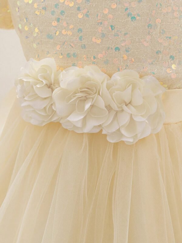 Robe soirée nœud sequins – Image 4