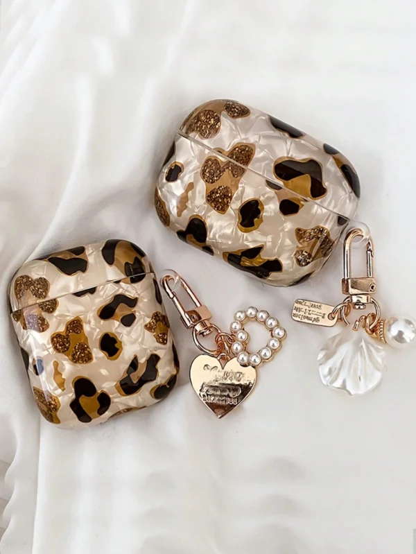 Coque léopard avec sangle AirPods