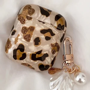 Coque léopard avec sangle AirPods
