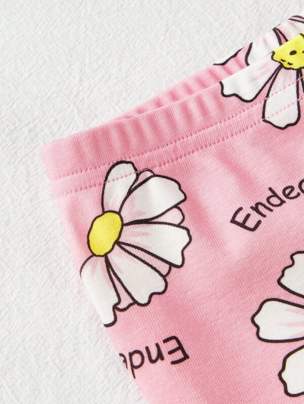 2 pcs pyjama fleurs short – Image 5