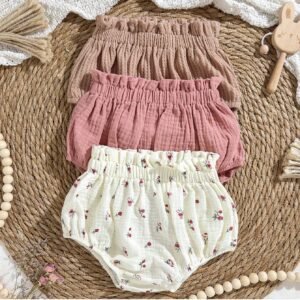 3 pcs shorts ourlet volant