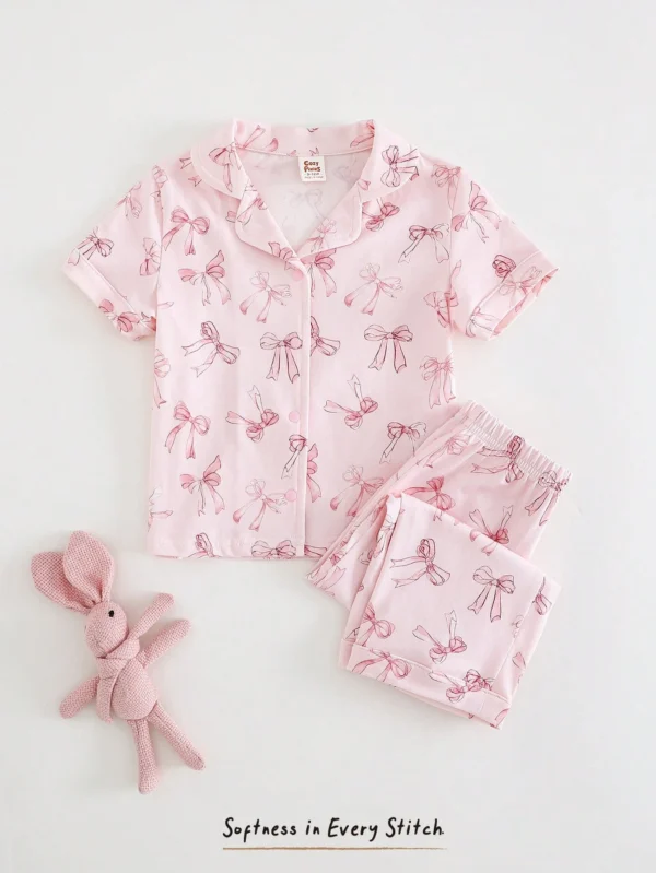 Ensemble 2 pcs rose nœud – Image 3