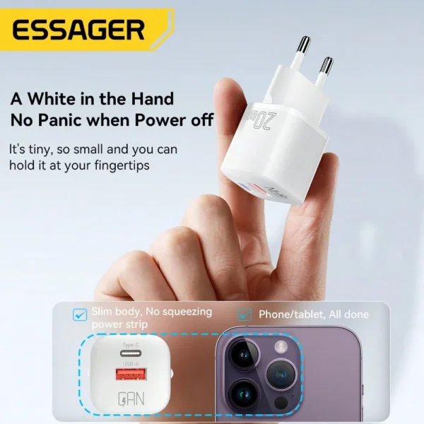 Chargeur rapide GAN 20W – Image 9