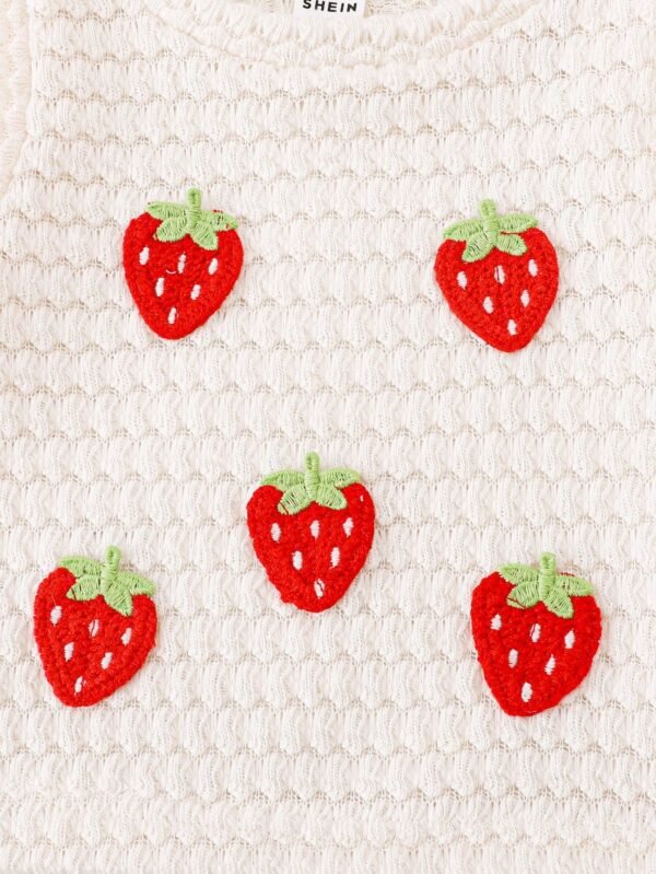 Ensemble rouge pois fraise – Image 4